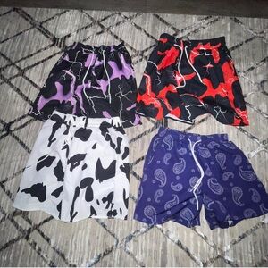 3 pairs of graphic shorts